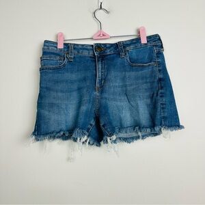 Daily Ritual Blue Jean Shorts with Frayed Hem Size 29